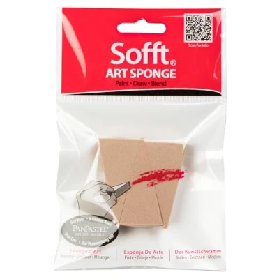 Image of Colorfin PP61023 Sofft Art Sponges, Wedge, 3 Pack