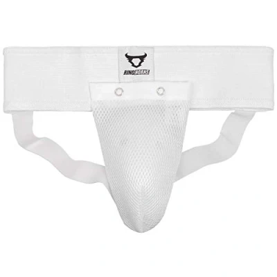 Image of Ringhorns, Charger Groin Guard &amp; Support, Men&#039;s, S, White