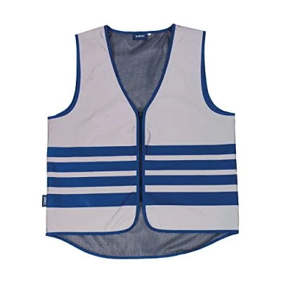 Image of ABUS Lumino Urban vest safety fully reflective for better visibility at night adults with zip size XXXL