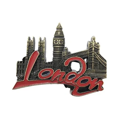 Image of 3D London UK Letters Metal Refrigerator Magnet Travel Souvenirs Fridge Home and Kitchen Decoration Magnetic Sticker Collection