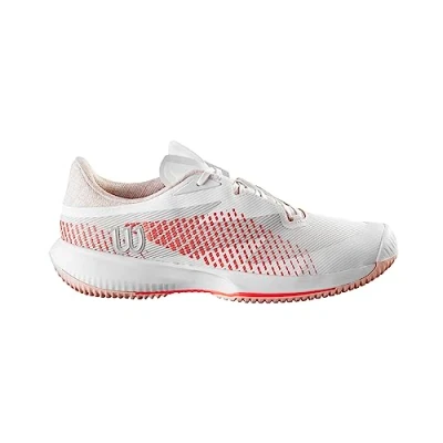 Image of Wilson Women&#039;s KAOS Swift 1.5 Sneaker, White/White/Tropical Peach, 2.5 UK