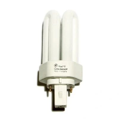 Image of GE Low Energy Lighting 2 Pin Triple Tube CFL 13w GX24D 1 Cool White 10000 Hours