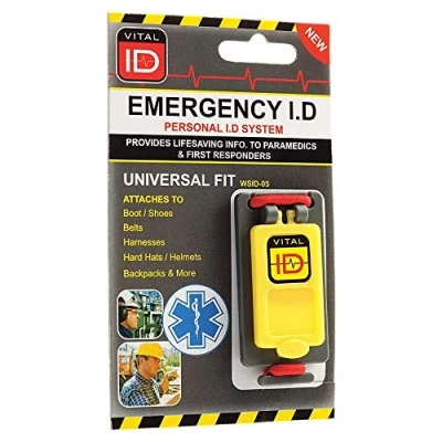 Image of Emergency Worker Identification (ID) Universal Fit Tag