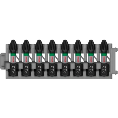 Image of Bosch Professional 8pcs. Screwdriver Bit Set Phillips (Impact Control, PZ2 Bits, Length 25 mm, Pick and Click, Accessory Impact Drill)
