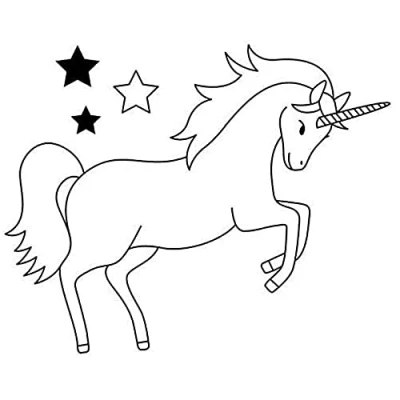 Image of Artemio Wooden stamp Unicorn