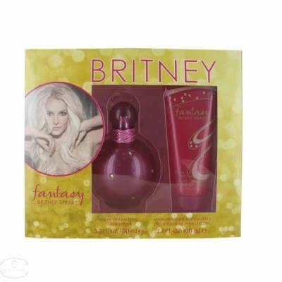 Image of Britney Spears FANTASY GIFT SET 100ml (3.3 Oz) EDP Spray; 200ml (6.8 Work Your Magic Body Souffle