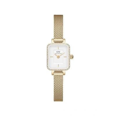 Image of Daniel Wellington DW00100730 Ladies Quadro Mini Lumine Gold 15mm Watch