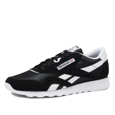 Image of Reebok Classic Trainers, Women&#039;s, Size: 6, Core black/ftwr white/ftwr white Leather and textile