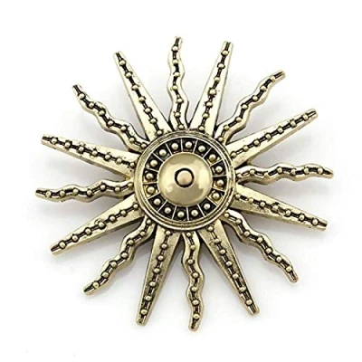 Image of Patch Nation Sun Dial Badge Metal Cosplay Brooch Pin