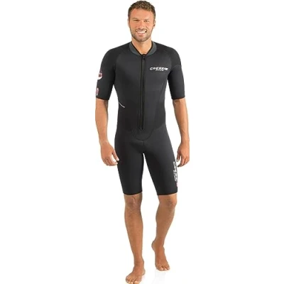 Image of Cressi Men Endurance Short Wetsuit Black, Small/Size 2