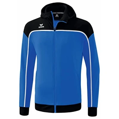Image of Erima Men&#039;s Change Training Jacket with Hood, New Royal/Black/White, S