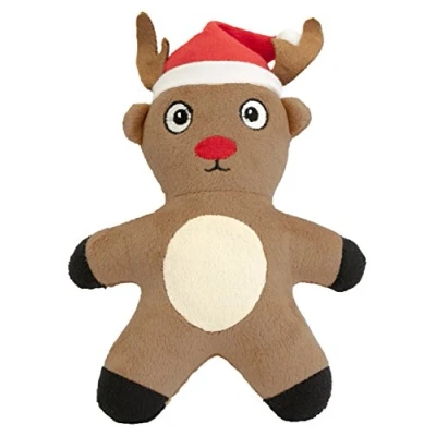 Image of Pet Brands Christmas Reindeer Plush Toy with Replaceable Squeaker Dog