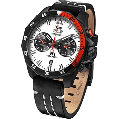 Image of Vostok Europe Rocket Mens Analogue Quartz Watch with Leather Bracelet 6S21 225C620