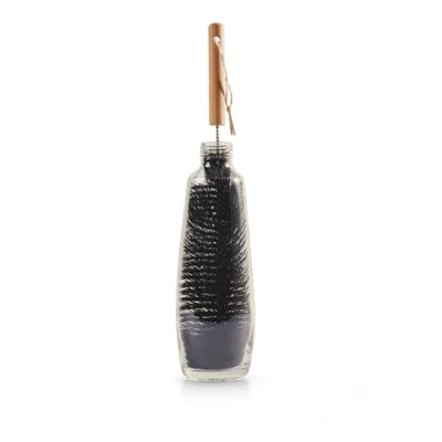 Image of SodaStream Bottle Brush, 1 x Cleaning Brush for Plastic &amp; Glass Bottles, Natural Wooden Handle Flexible Stainless Steel Bristles, Reusable Water Cleaner