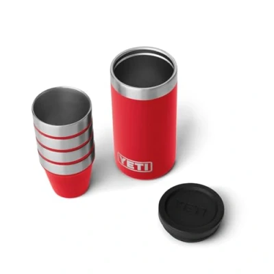 Image of YETI Shot Glasses with Carrying Case, Set of 4, Rescue Red