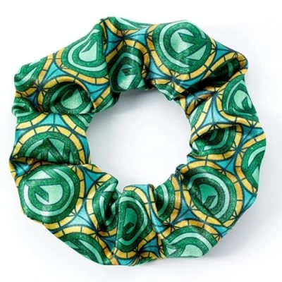 Image of Wicked Oz Logo Hair Scrunchie Green