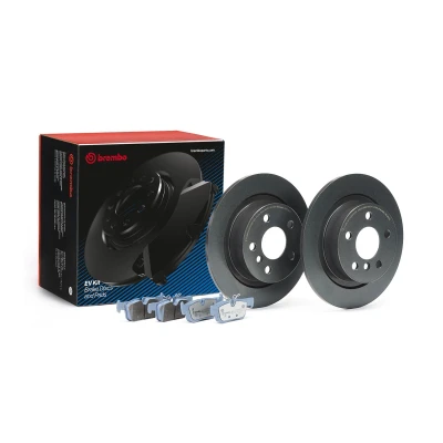 Image of 34201543683, 34206885547, 34216799367, 34216859917, 34216860403 Brake disc and pads set BREMBO KT 08 012