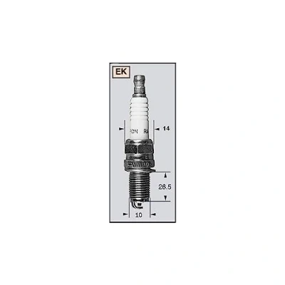 Image of 31908KTW901, 31908KTW9010M1, 31908KTW9011M1, 31908MGC003, 31908MGC0031 Spark plug CHAMPION 8022/T10 REK6YC M10x1.0 14 mm Nickel GE