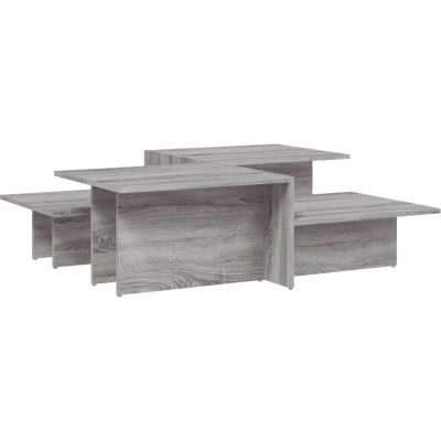 Image of vidaXL Coffee Tables 2 pcs Grey Sonoma Engineered Wood