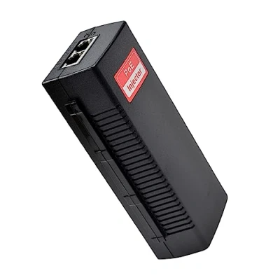 Image of Revotech Gigabit 30W PoE Injector 48V DC Adapter, IEEE 802.3 at/af Active POE+ RJ 45 10/100/1000Mbps, up to 100 Meters (328 Feet), Plug and Play, Non Adapter(PSE802G)