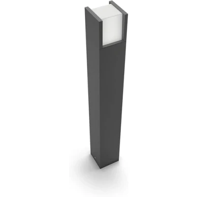 Image of Philips myGarden Arbour LED Path Pedestal [Anthracite Grey Cool White Light] 4000K For Outdoor and Pation Lighting, Garden Driveway