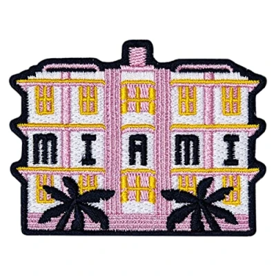 Image of Vagabond Heart Miami Patch Iron On Souvenir Badge Beach Florida