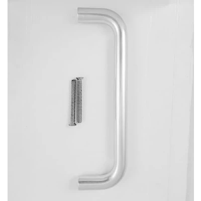 Image of D Shape Aluminium Pull Handle Bolt Through 19mm x 225mm