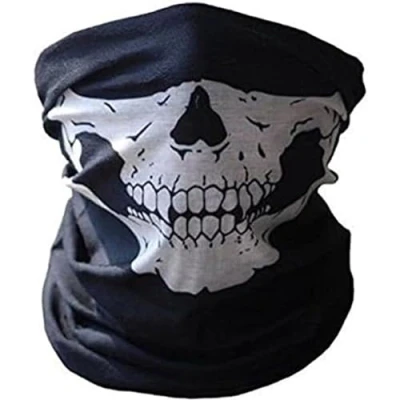 Image of DTOL Skull Balaclava Bandana Bike Motorcycle Helmet Neck Face Mask Paintball Ski