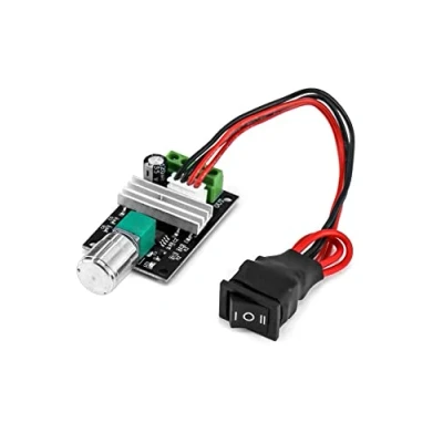 Image of QWORK 1203BB 6V 12V 24V 3A 80W DC Motor Speed Controller (PWM) Reversible Adjustable