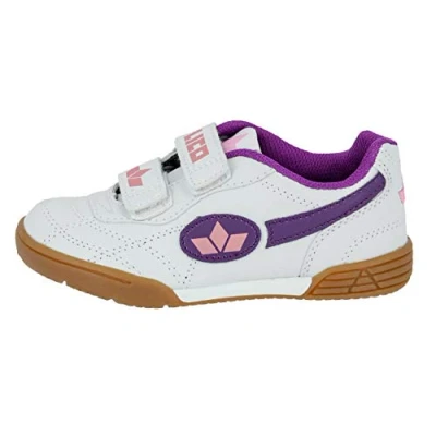 Image of Lico Bernie V, Girls’ Multisport Indoor Shoes, Bianco (weiss/lila), 8.5 UK