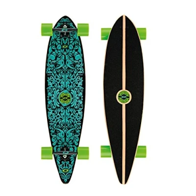 Image of Osprey Pintail Longboard, 40inch, Complete Skateboard, 7 Ply Canadian Maple, For Kids Adults and Beginners, Spectrum, Multiple Colours