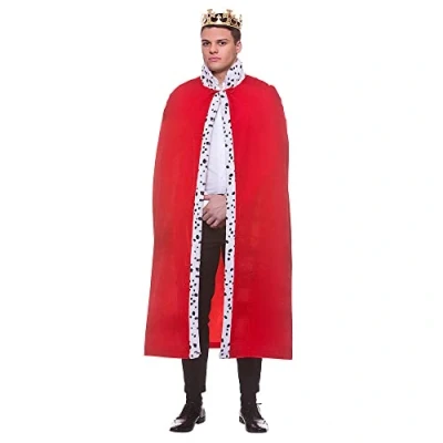 Image of Wicked Costumes Adult King/Queen Velour Royal Robe Fancy Dress Costume