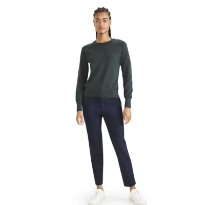 Image of Dockers Women&#039;s Refined Slim Chino, Blazer Navy, 31 R