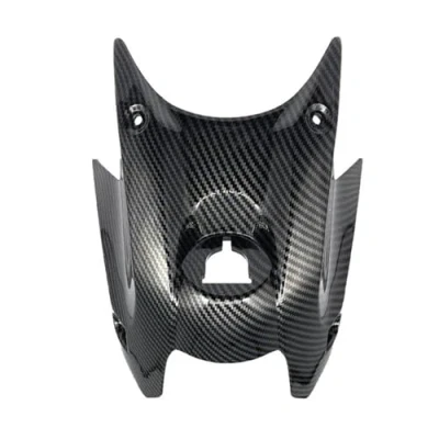 Image of IBNA Motorcycle Fuel Gas Tank Fairing Cowl For Kawasaki Ninja 650 2017 2023 Z650 Key Hole Ignition Switch Lock Cover(Carbon fiber Look)