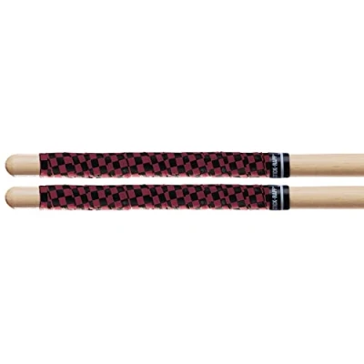 Image of Pro Mark SRCR Stick Rapp Drumstick Wrap Black/Red Check