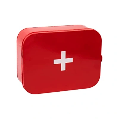 Image of Mind Reader Vintage First Aid Box Empty