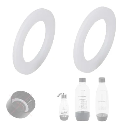 Image of 2 x O Ring Replacement for Lid Seal of Plastic Bottles from the Water Carbonator Compatible with Sodastream D57 Snapworld Kaffee