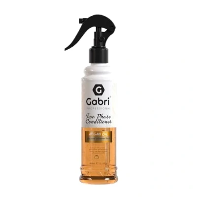 Image of Gabri 2 Phase Conditioner Spray 400ml I for Damaged Hair Argan Oil Enriched Formula Deep Nourishment Dry &amp; Colored Leave in (Argan Oil)
