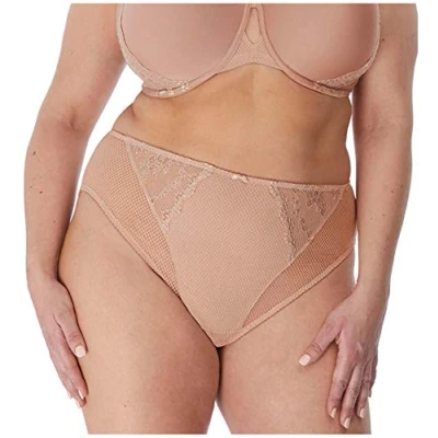 Image of Elomi Women&#039;s Charley Waist High Cut Leg Brief, Fawn, L