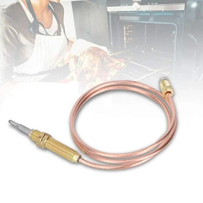 Image of Estink M8 Threaded Heating Gas Burner Thermocouple Probe, for Element, 600 mm, Heater, Coal Basin, Oven, Water Heater