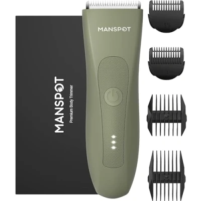 Image of Manscaped Trimmer for Men, Electric Razor Men. Body Men shavers Hypoallergenic Ceramic Blade Heads, Waterproof Wet/Dry Groin &amp; Shaver Groomer, 20 Times Usage