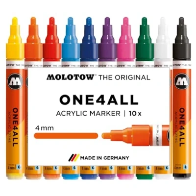 Image of Molotow One4All 227HS 10 Set Basic 1 4mm Paint Marker Pens