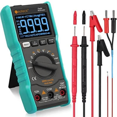 Image of Neoteck Digital Multimeter 9999 Counts TRMS Auto Ranging NCV Tester DC AC Voltage Current Meter Temperature Capacitance