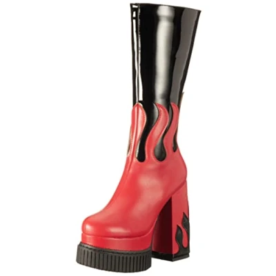 Image of LAMODA Show Off Platform Creeper Calf Boots, UK 5