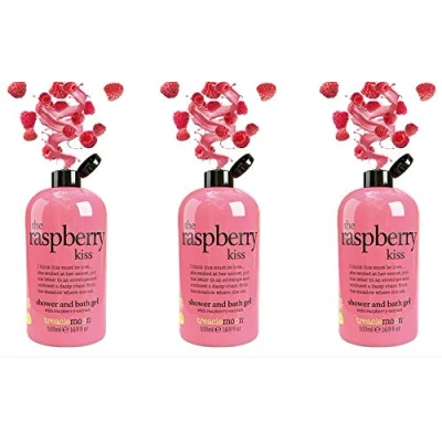 Image of Treacle Moon The Raspberry Kiss Shower &amp; Bath Gel 500ml, Pack of 3