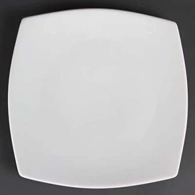 Image of Olympia Whiteware Rounded Square Plates 270mm (6 pack)