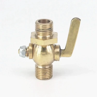 Image of Brass Drain Petcock Shut Off Valve 1/4&quot; BSP Male Threaded For Fuel Gas Oil Air
