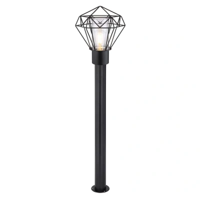 Image of Horace Torch Outdoor Wall Lamp Black IP44 1x E27