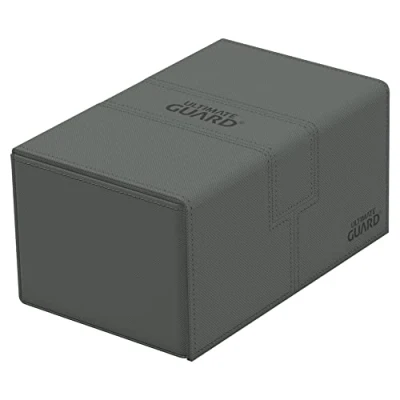Image of Ultimate Guard UGD011241 Twin Flip&#039;n`Tray 160+ XenoSkin Monocolour Grey Card Box