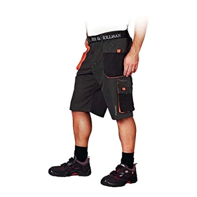 Image of Leber&amp;Hollman LH FMN TS_SBPXXL Formen Protective Short Trousers, Steel Black Orange, XXL Size